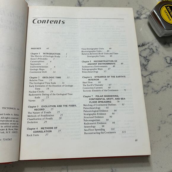 Earth History and Plate Tectonics, Seyfert and Sirkin, 1973, Orange Hardcover - Picture 9 of 15